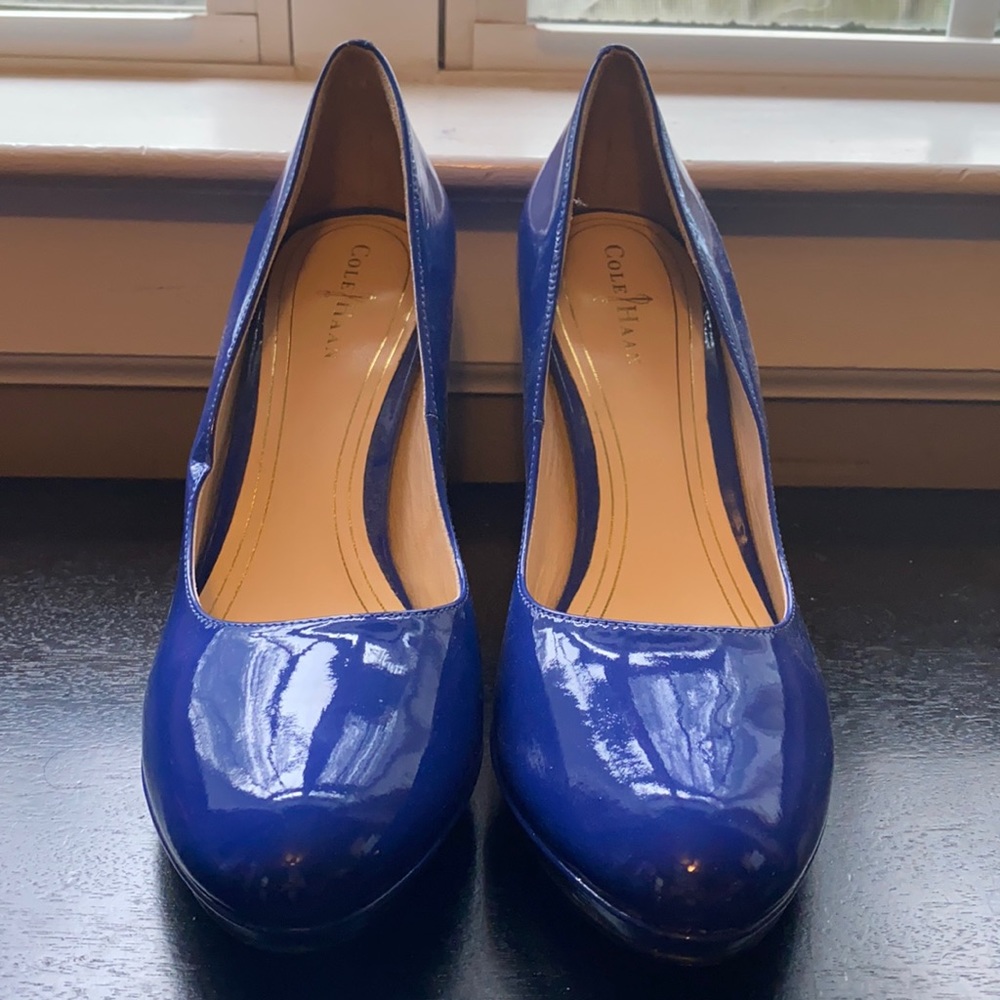 Cobalt Blue Cole Haan Chelsea Heels